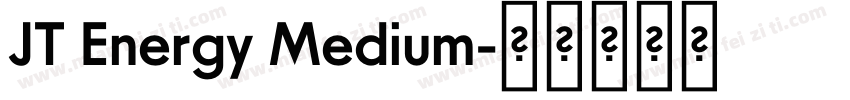 JT Energy Medium字体转换